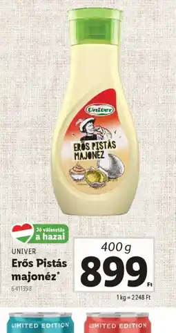 Lidl Univer Erős Pístás majonéz ajánlat