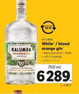Lidl Kalumba White / blood orange gin ajánlat
