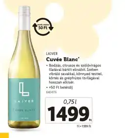 Lidl Lajver Cuvée Blanc ajánlat