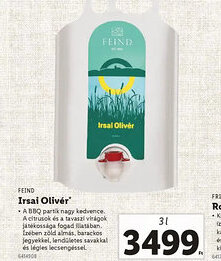 Lidl Feind Irsai Olivér ajánlat