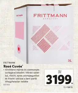 Lidl Frittmann Rosé Cuvée ajánlat