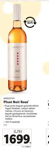 Lidl Haraszthy Pinot Noir Rosé ajánlat