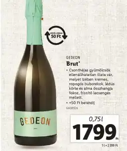 Lidl Gedeon Brut ajánlat