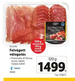 Lidl Deluxe Felvágott válogatás ajánlat