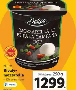Lidl Deluxe Bivaly-mozzarella ajánlat