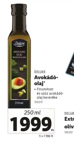 Lidl Deluxe Avokádolaj ajánlat