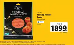 Lidl Deluxe Norvég füstölt lazac ajánlat