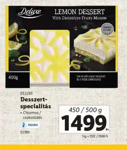 Lidl Deluxe Desszertspecialitás ajánlat