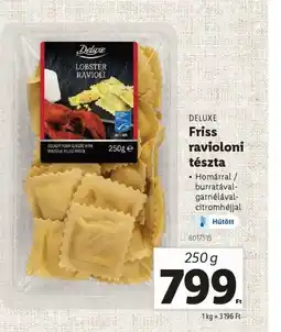 Lidl Deluxe Friss ravioli tészta ajánlat