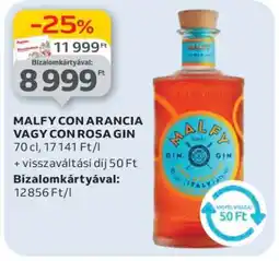 Auchan MALFY CON ARANCIA VAGY CON ROSA GIN ajánlat