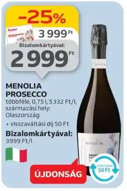 Auchan MENOLIA PROSECCO ajánlat