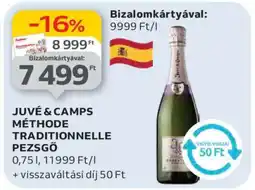 Auchan JUVÉ & CAMPS MÉTHODE TRADITIONNELLE PEZSGŐ ajánlat