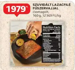 Auchan SZUVIDÁLT LAZACFILÉ FŰSZERVAJJAL ajánlat