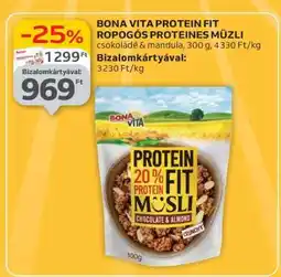 Auchan BONA VITA PROTEIN FIT ROPOGÓS PROTEINES MÜZLI ajánlat