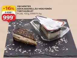 Auchan VIK MENTES SÓS KARAMELLÁS-MOGYORÓS TORTASZELET ajánlat