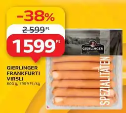 Auchan Gierlinger Frankfurti Virsli ajánlat