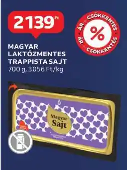Auchan Magyar laktózmentes Trappista sajt ajánlat
