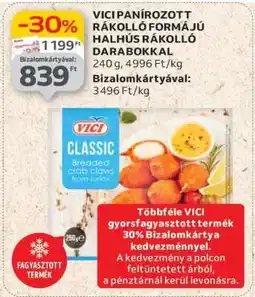 Auchan VICI Panírozott Rákolló Formájú Halhús Rákolló Darabokkal ajánlat