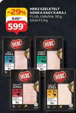 Auchan HERZ Szeletelt Sonka vagy Karaj ajánlat
