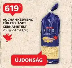 Auchan AUCHAN KEDVENC FÜRJTOJÁSOS CÉRNAMETÉLT ajánlat