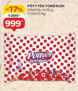 Auchan PÖTTYÖS Túró Rudi ajánlat