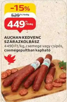 Auchan Auchan Kedvenc Szárazkolbász ajánlat