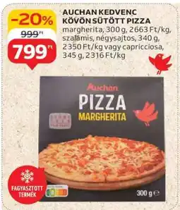 Auchan AUCHAN KEDVENC KÖVÖN SÜTÖTT PIZZA ajánlat
