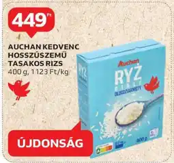 Auchan Auchan Kedvenc Hosszúszemű Tasakos Rizs ajánlat