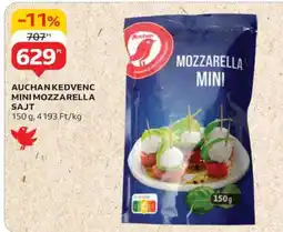 Auchan AUCHAN KEDVENC MINI MOZZARELLA SAJT ajánlat
