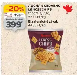 Auchan AUCHAN KEDVENC LENCSECHIPS ajánlat