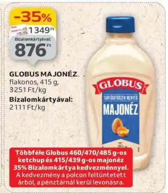 Auchan Globus Majonéz ajánlat