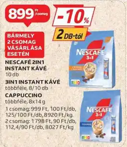 Auchan NESCAFÉ 2IN1 INSTANT KÁVÉ ajánlat