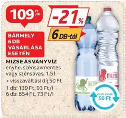 Auchan Mizse ásványvíz ajánlat