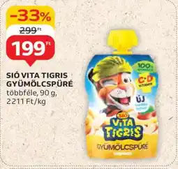 Auchan SIÓ Vita Tigris Gyümölcspüré ajánlat
