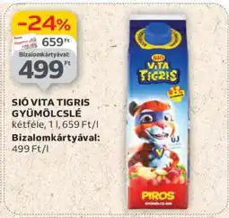 Auchan SIÓ VITA TIGRIS GYÜMÖLCSLÉ ajánlat