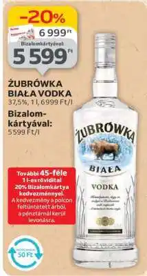 Auchan ZUBROWKA Biala vodka ajánlat