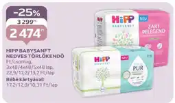 Auchan HIPP BABYSANFT NEDVES TÖRLŐKENDŐ ajánlat
