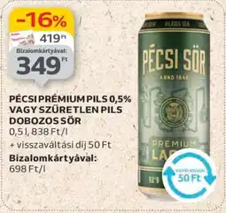 Auchan PÉCSI PRÉMIUM PILS 0,5% ajánlat