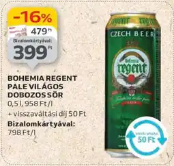 Auchan BOHEMIA REGENT PALE VILÁGOS DOBOZOS SÖR ajánlat