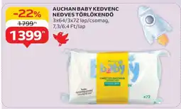 Auchan Auchan Baby Kedvenc Nedves Törlőkendő ajánlat