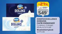 Auchan OOOPS! EXCELLENCE DOBOZOS PAPÍR ZSEBKENDŐ ajánlat