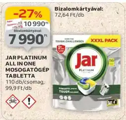Auchan JAR PLATINUM ALL IN ONE MOSOGATÓGÉP TABLETTA ajánlat