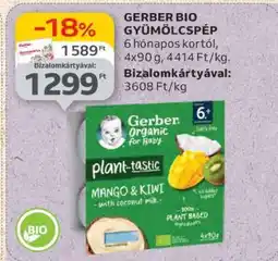 Auchan GERBER BIO GYÜMÖLCSPÉP ajánlat