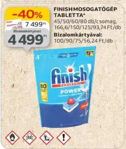Auchan FINISH Mosogatógép-tabletta ajánlat