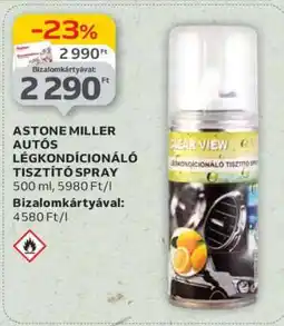 Auchan ASTONE MILLER AUTÓS LÉGKONDICIONÁLÓ TISZTÍTÓ SPRAY ajánlat