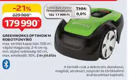 GREENWORKS OPTIMOW M ROBOTFŰNYÍRÓ