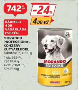 Auchan MORANDO PROFESSIONAL KONZERV KUTYAELEDEL ajánlat