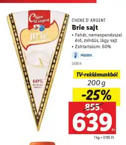 Lidl Chene d'argent Brie sajt ajánlat