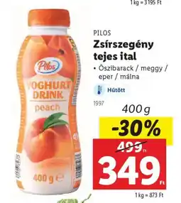 Lidl Pilos Zsírszegény tejes ital ajánlat