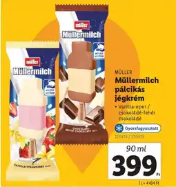 Lidl Müller Müllermilch pálcikás jégkrém ajánlat